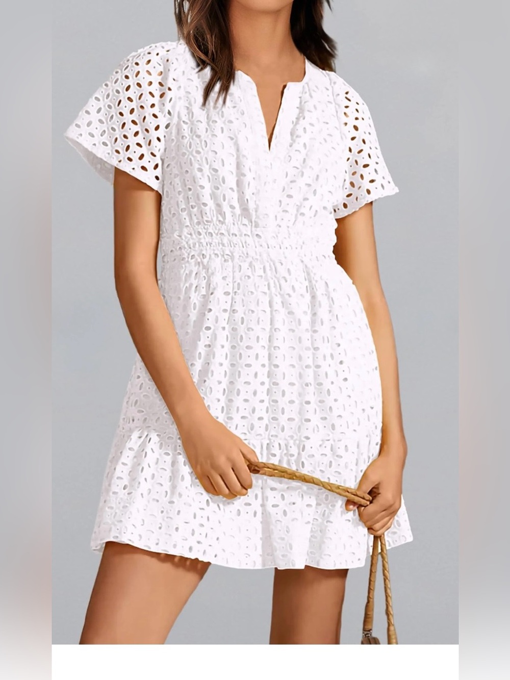 PRETTYGARDEN Women Short Dress V Neck Short